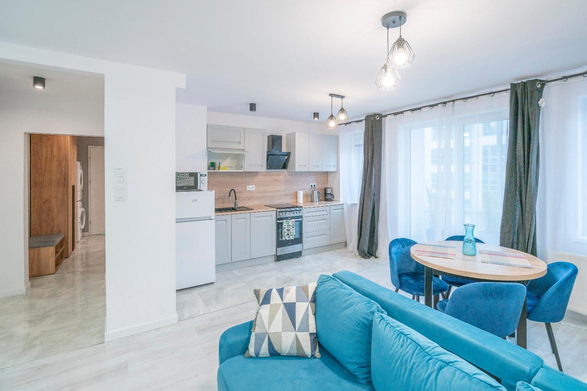 Stylowy Apartament Blue Self Check In 24H Вроцлав Екстериор снимка